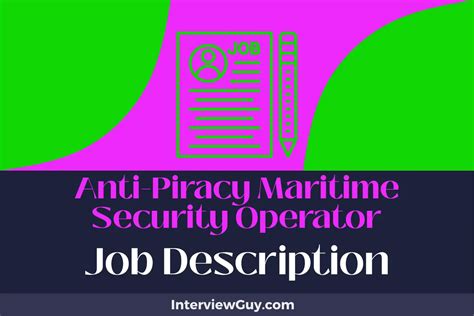 maritime anti piracy jobs.